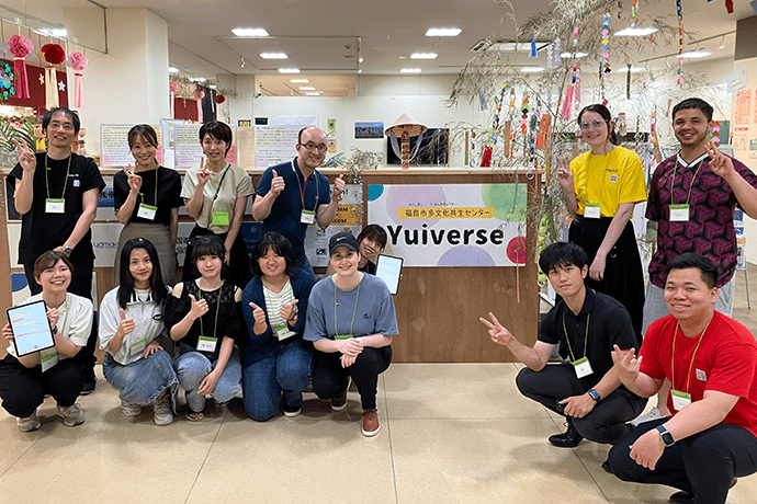 福島市多文化共生センター「Yuiverse」で開催された多文化共創イベントに参加しました